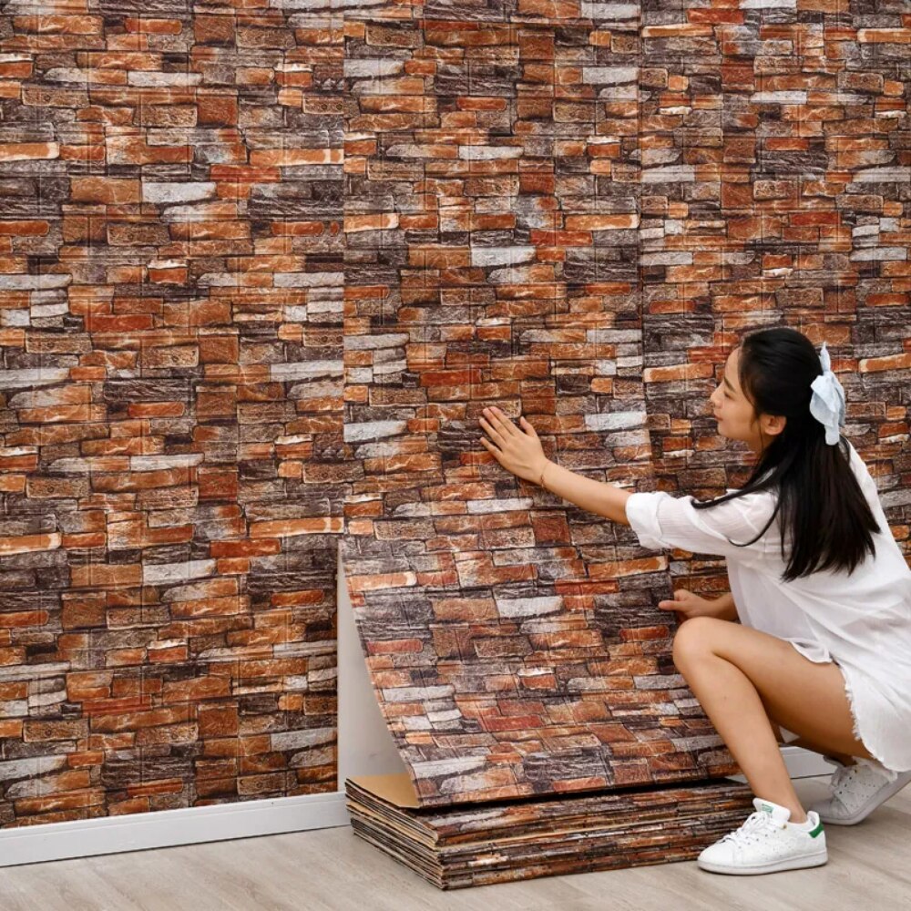 70cm*1m  3D Brick Pattern Wall - Pvc Panel Background 리뷰 및 가격
