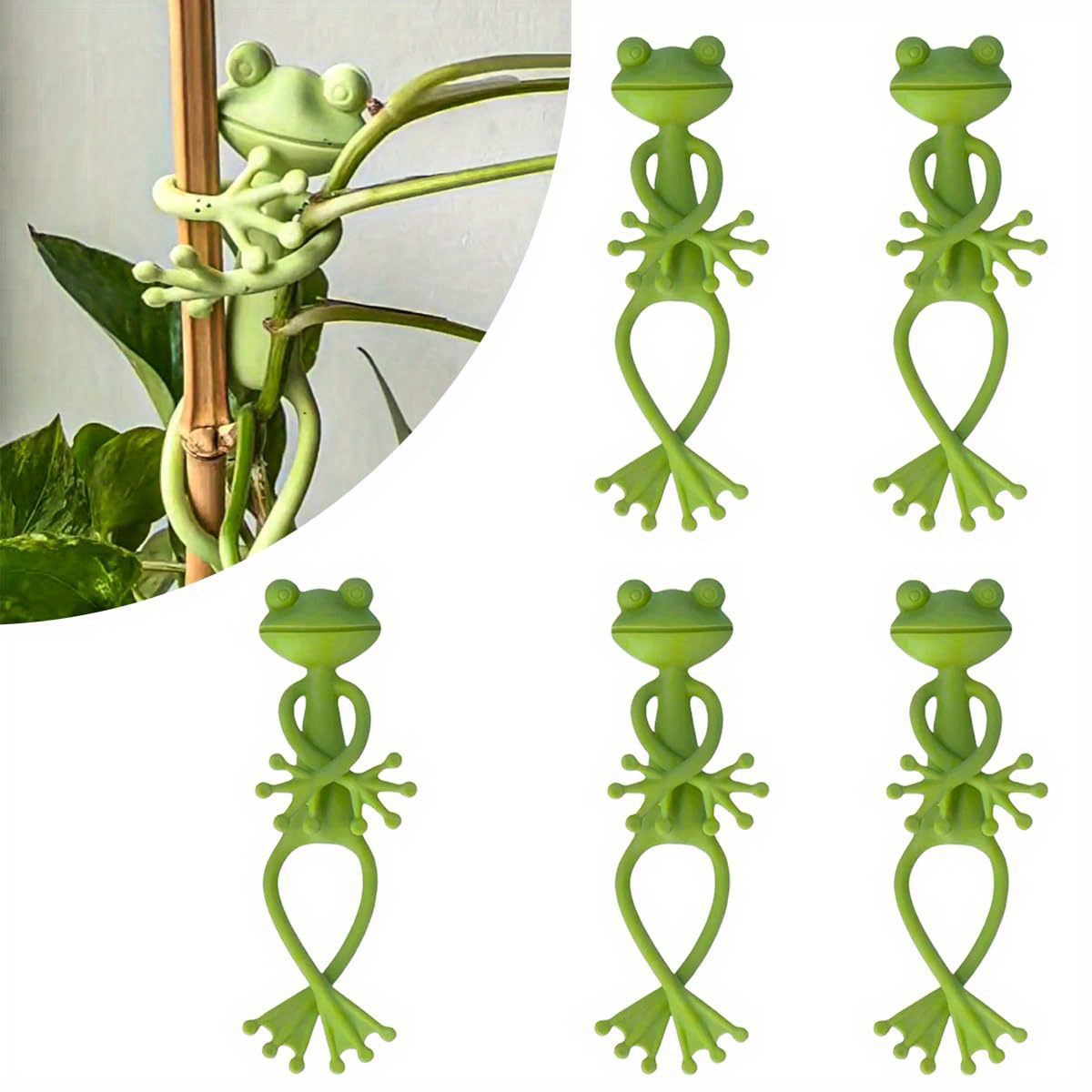 Creative Green Frog Plant Fixi - Vine Climbing Plastic 리뷰 및 가격