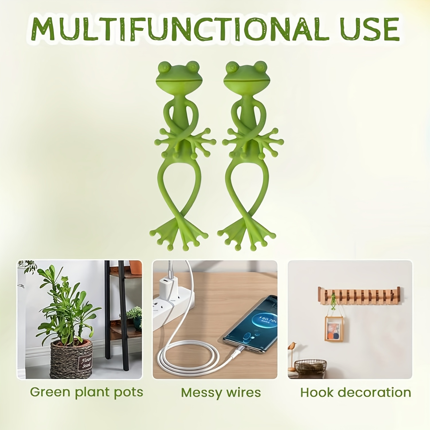 Creative Green Frog Plant Fixi - Vine Climbing Plastic 리뷰 및 가격