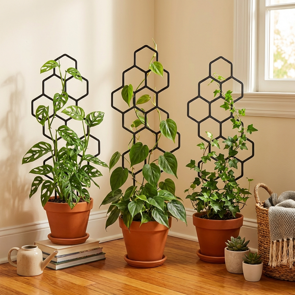 2pcsHoneycomb Design Plant Tre - Vine Climbing Plastic 리뷰 및 가격