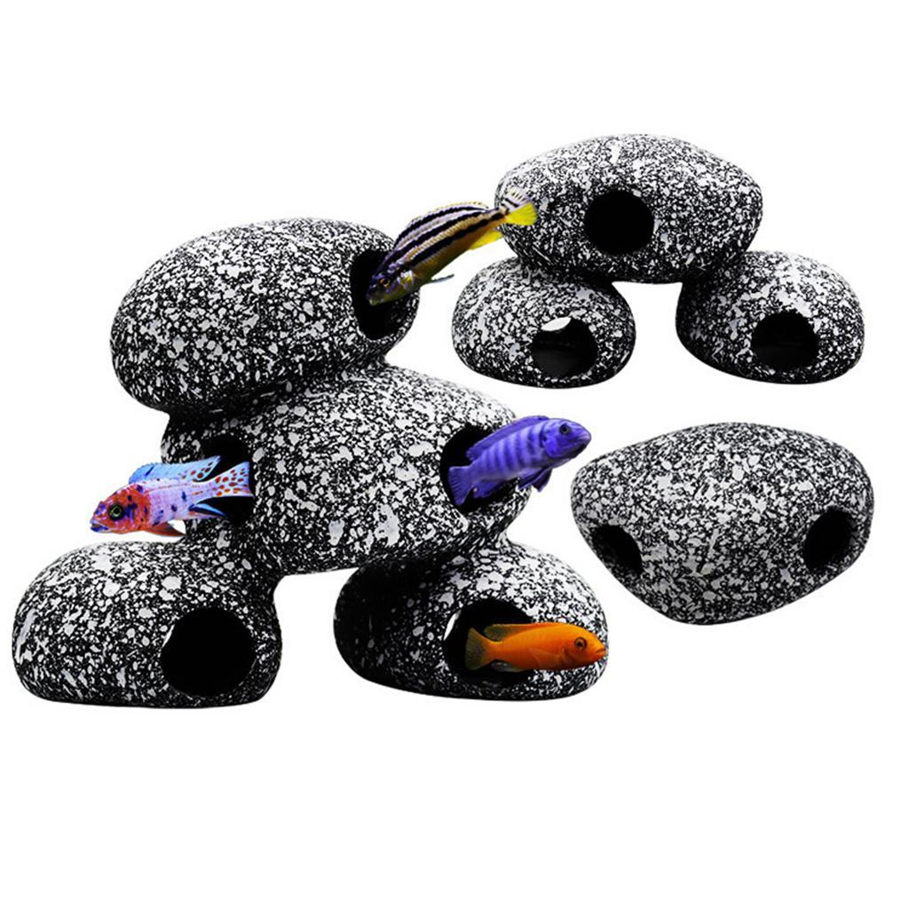 Aquarium Cave Fish Tank Hide O - Hide Cave Ceramic 리뷰 및 가격