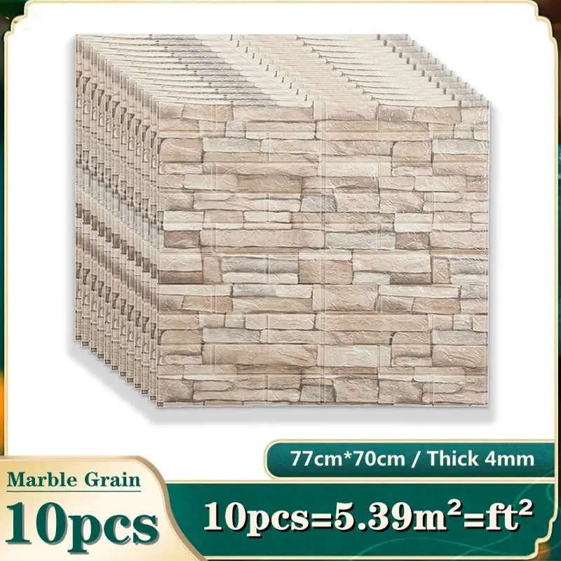 10PCS Self Adhesive 3D Brick W - Pvc Panel Background 리뷰 및 가격