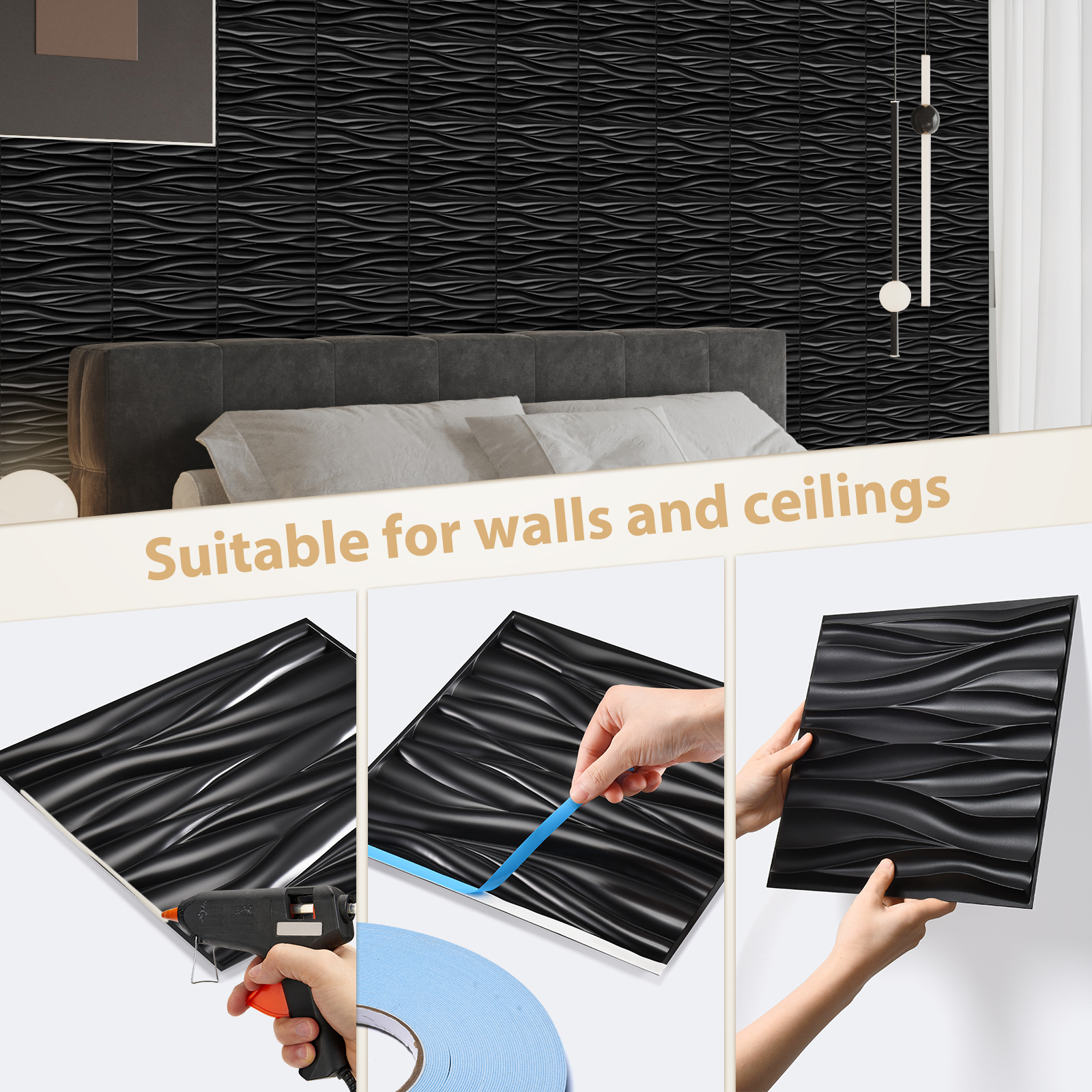 12/20/30 Pack Decorative 3D Wa - Pvc Panel Background 리뷰 및 가격