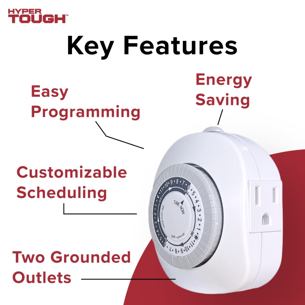 Indoor Heavy Duty Analog Timer - Timer Dual Outlet 리뷰 및 가격
