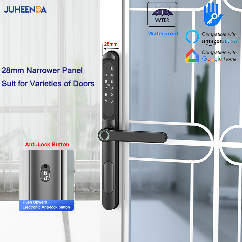 TTLock App Smart Aluminum Door - Glass Door Hinge 리뷰 및 가격
